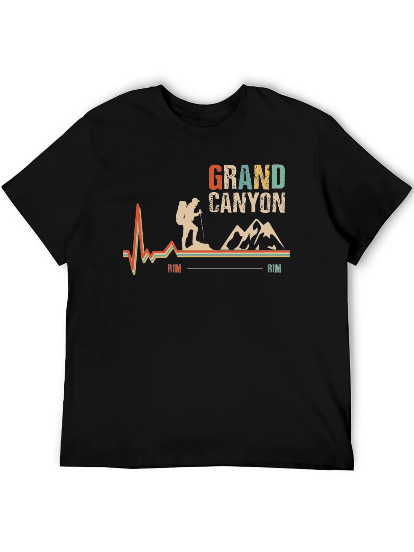 Grand Canyon Hiker Graphic Tee - Black