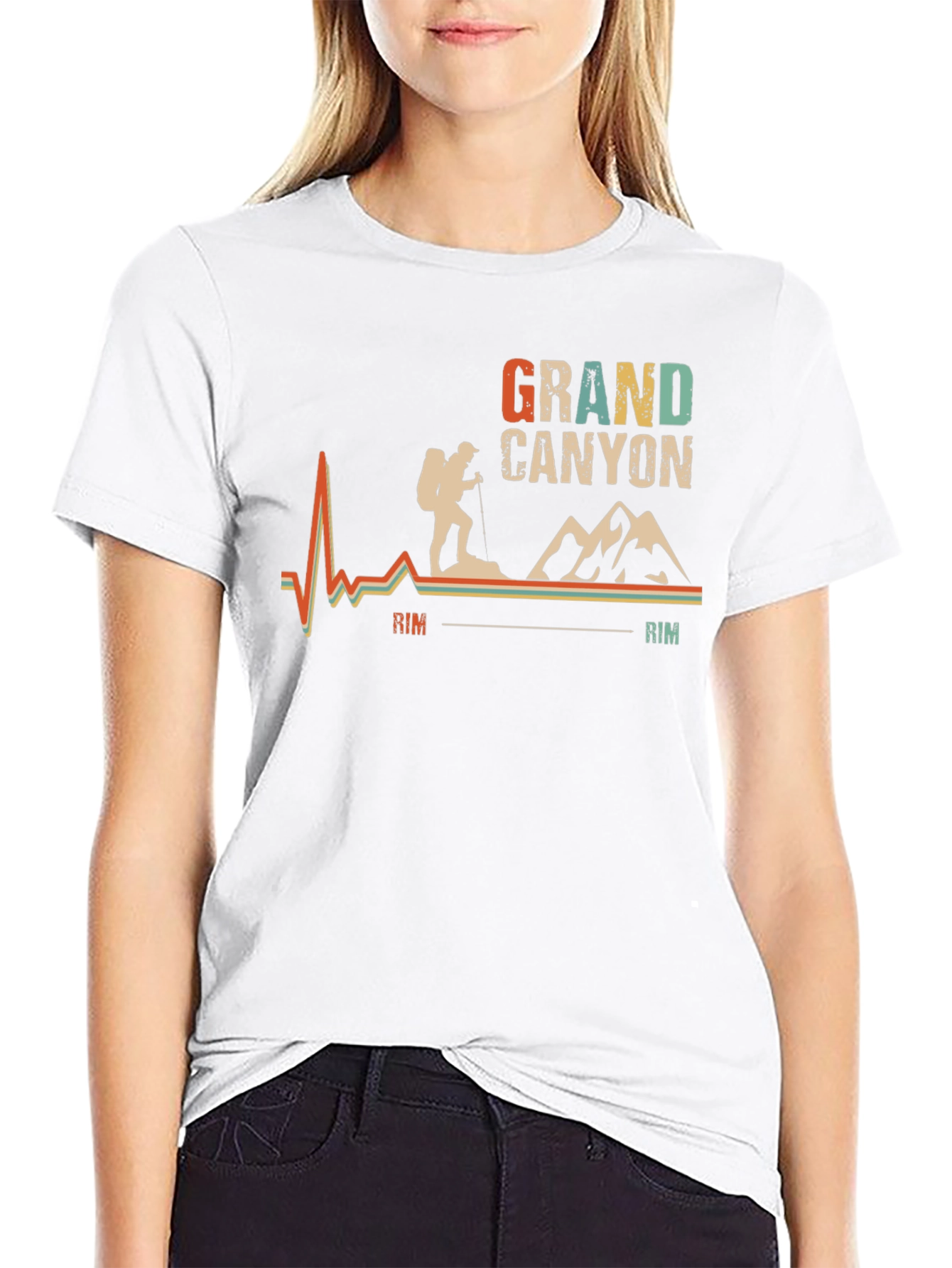 Grand Canyon Hiker Graphic Tee - Black