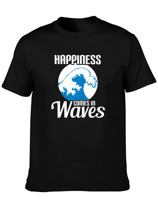 Happiness Comes in Waves Graphic Tee