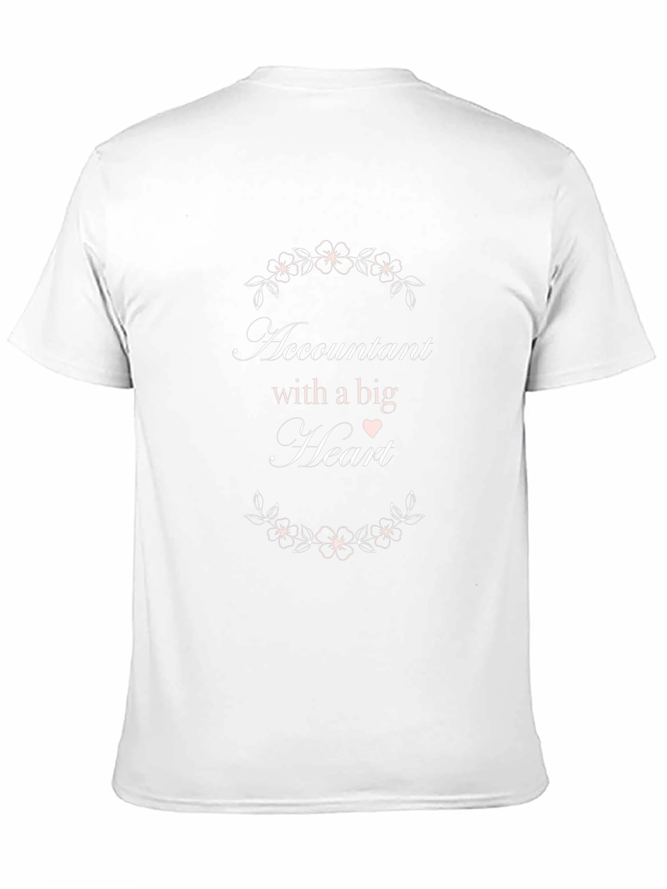 Accountant with a Big Heart Black T-Shirt