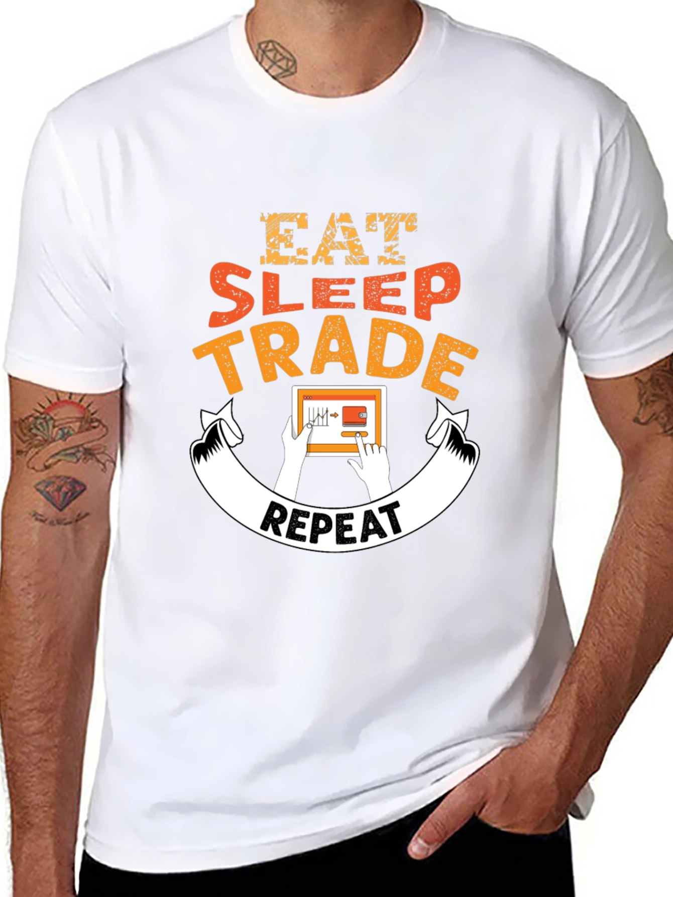 Eat Sleep Trade Repeat T-Shirt - Traders Life