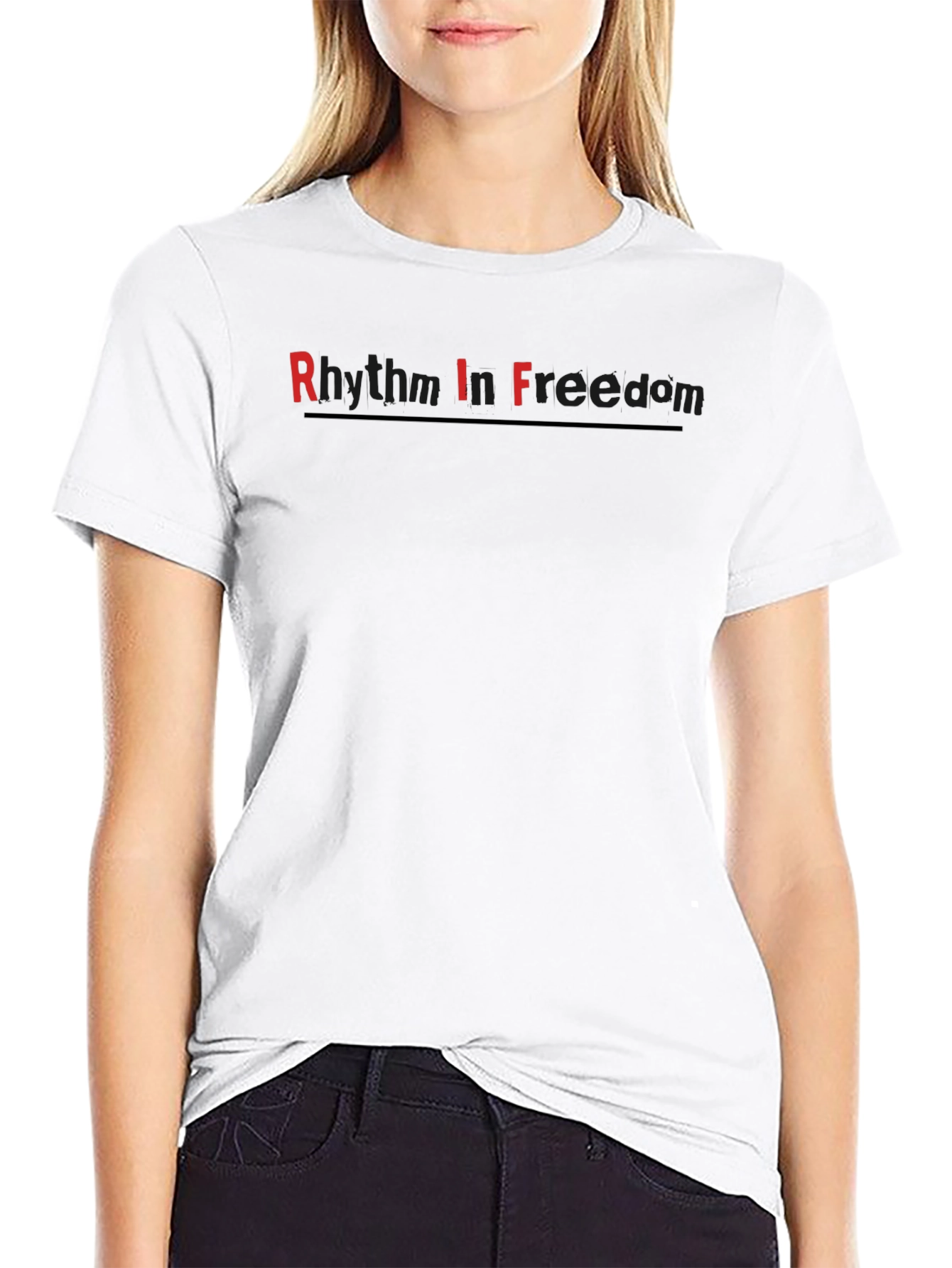 Rhythm in Freedom Black T-Shirt