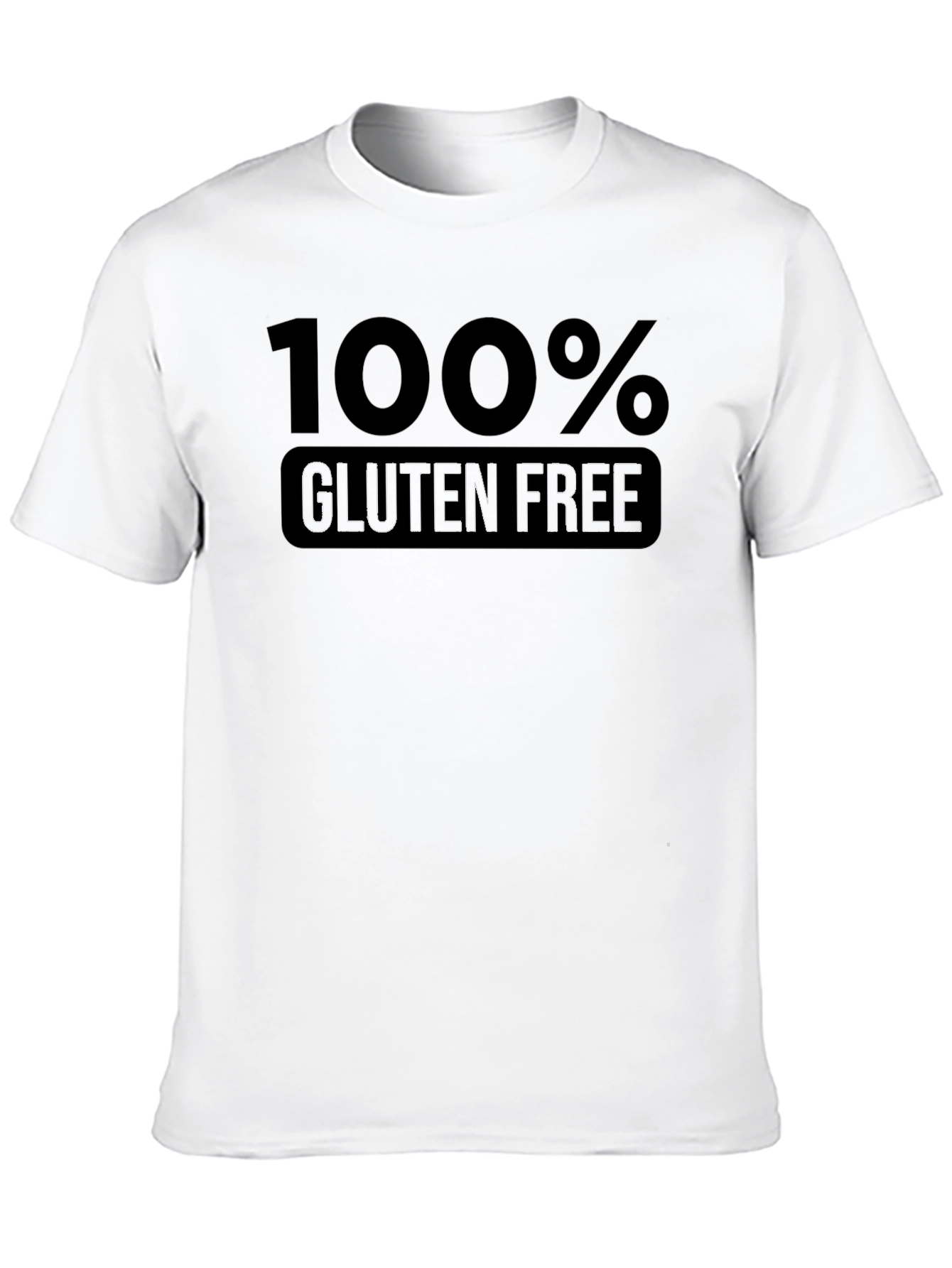 100% Gluten Free Graphic T-Shirt - Black