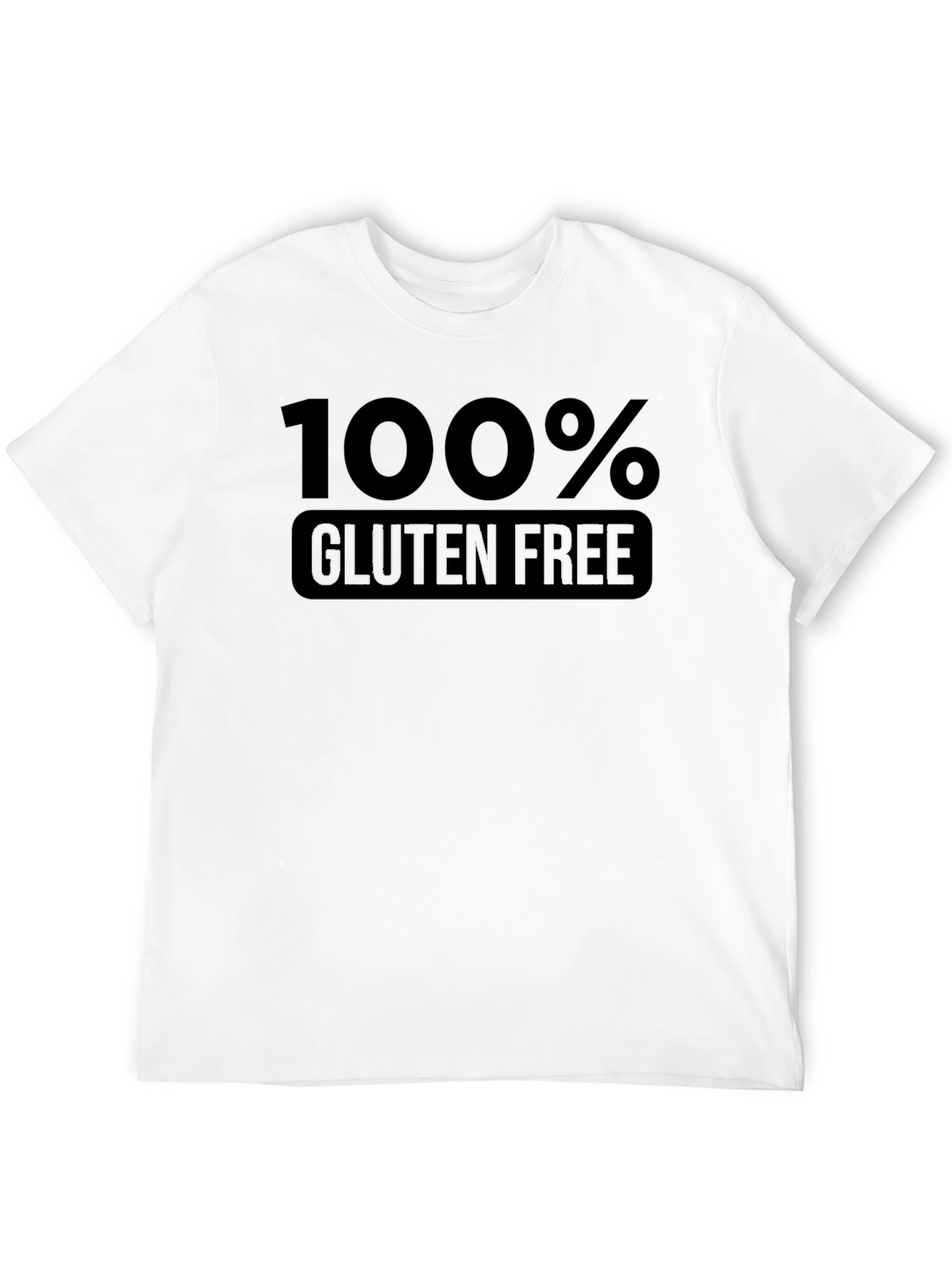 100% Gluten Free Graphic T-Shirt - Black