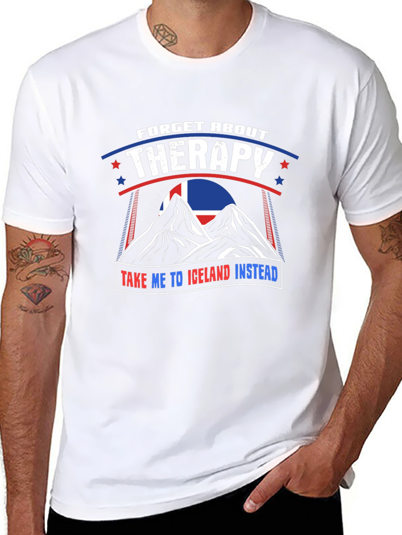 Iceland Therapy Graphic T-Shirt