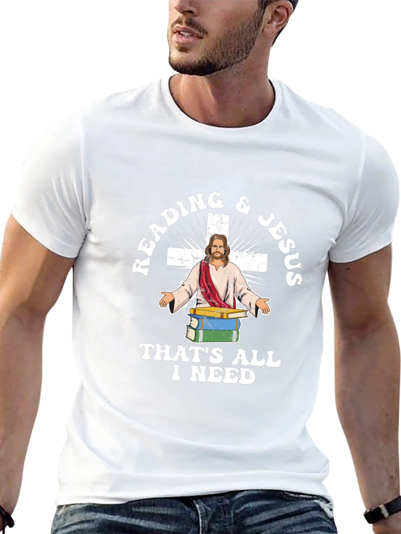 Reading & Jesus T-Shirt - Christian Apparel