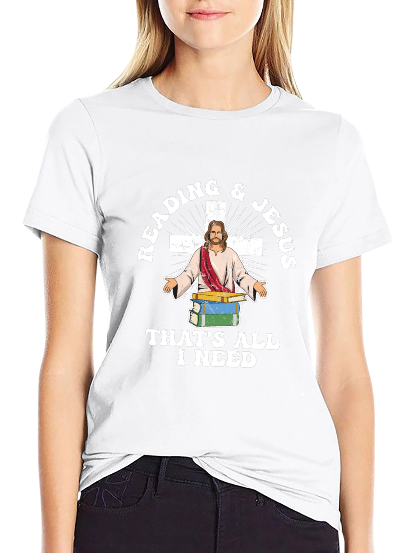 Reading & Jesus T-Shirt - Christian Apparel