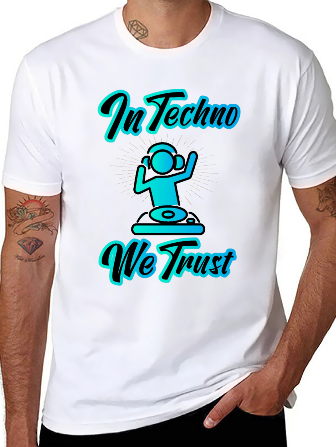 In Techno We Trust Graphic T-Shirt