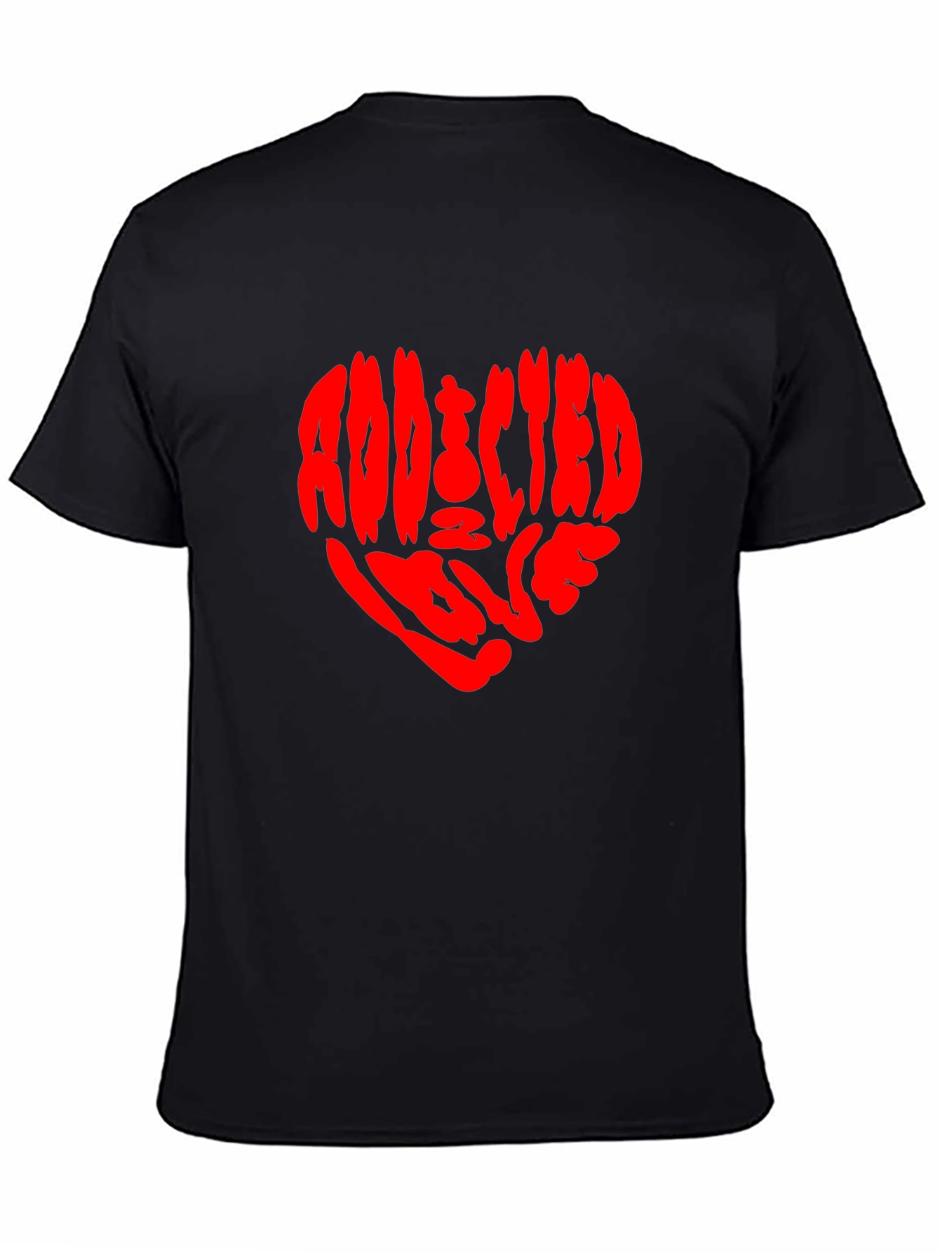 Addicted to Love Graphic Tee - Black
