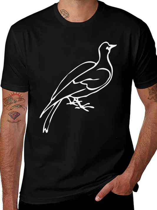 Bird Graphic Tee - Stylish & Comfortable Black T-Shirt