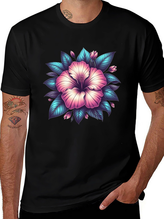 Hibiscus Flower Graphic T-Shirt