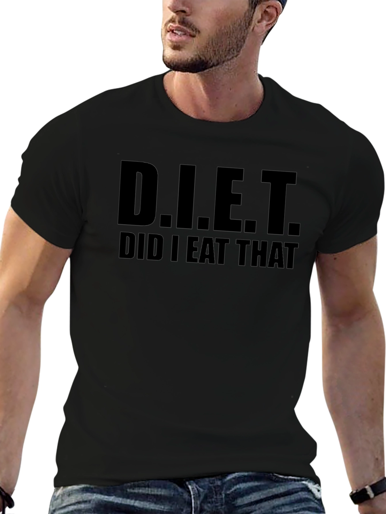 Funny D.I.E.T. Did I Eat That? Graphic T-Shirt