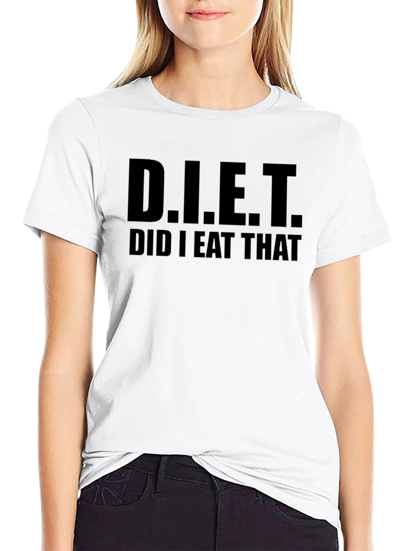 Funny D.I.E.T. Did I Eat That? Graphic T-Shirt