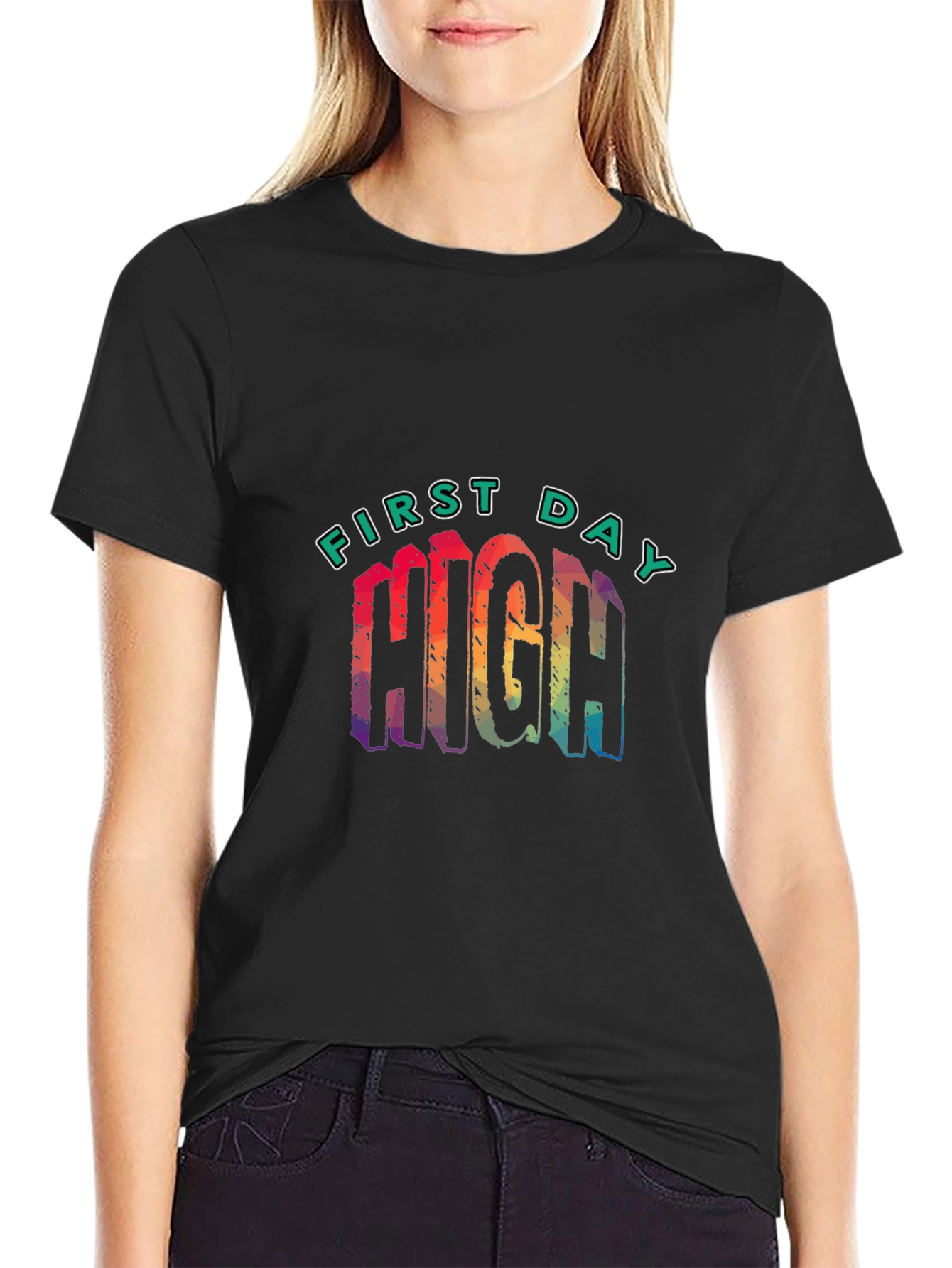 First Day High Graphic Tee - Black