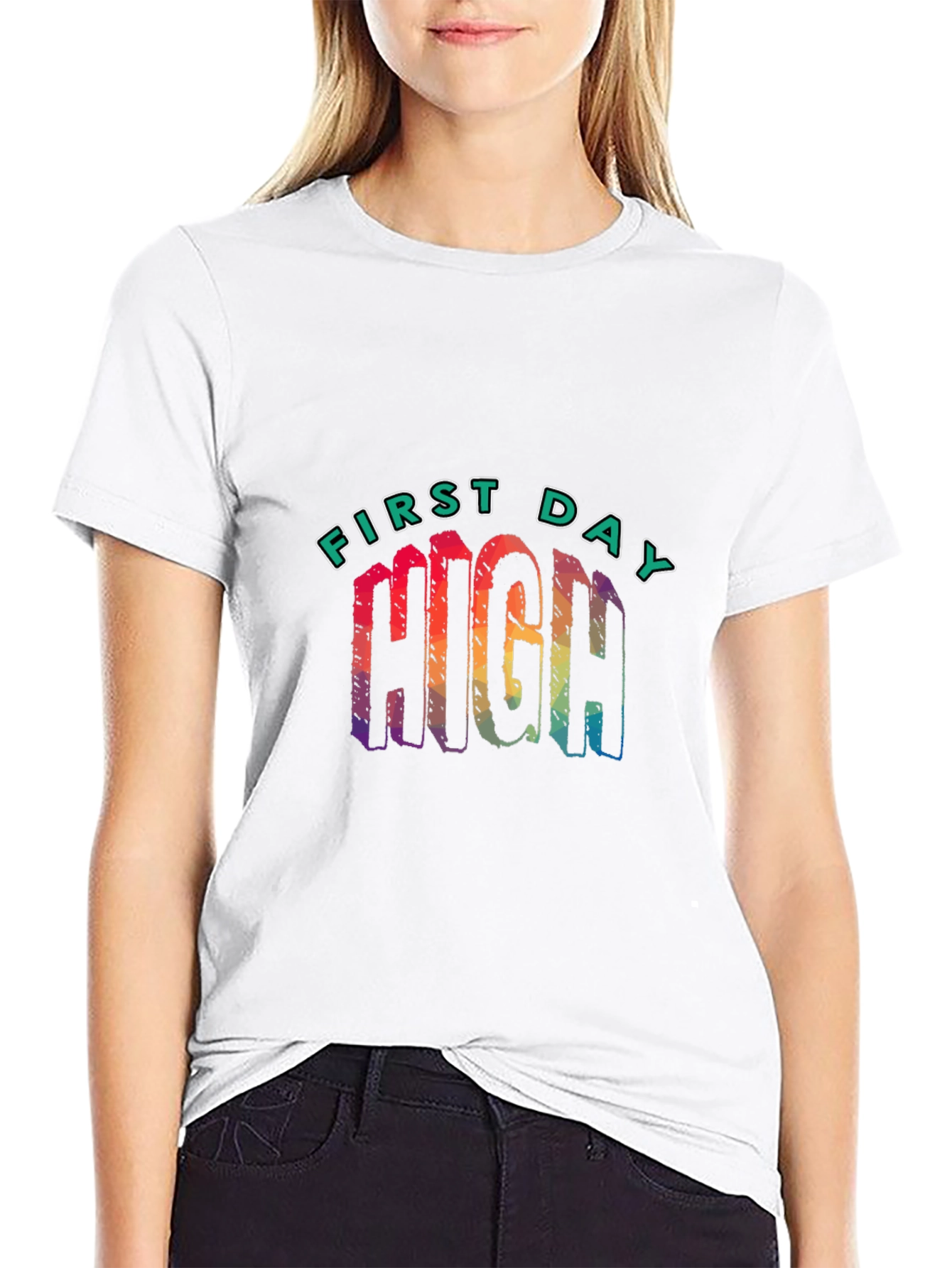 First Day High Graphic Tee - Black