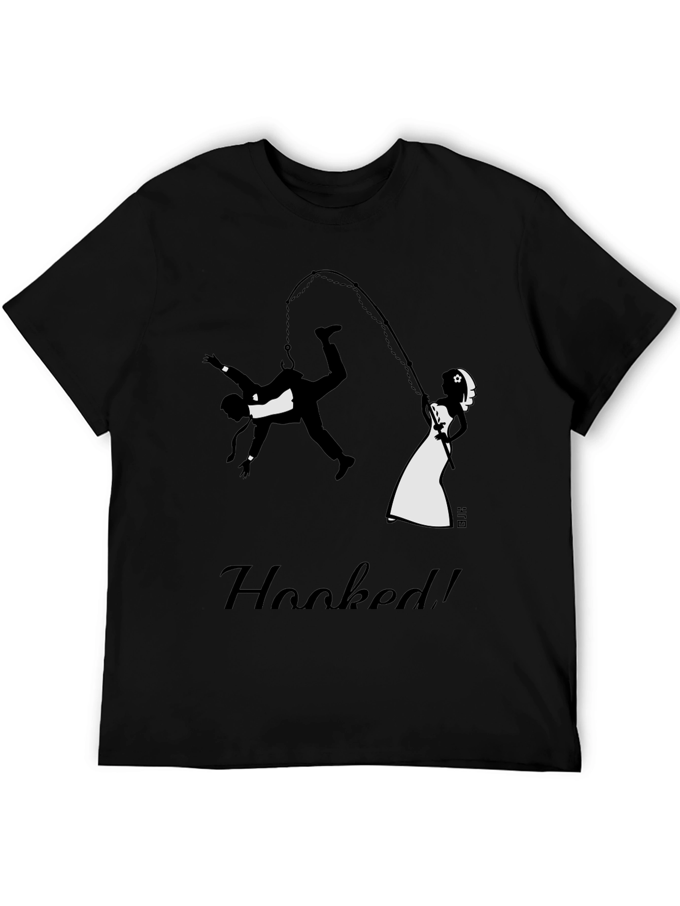 Hooked Groom Graphic Tee - Funny Wedding T-Shirt