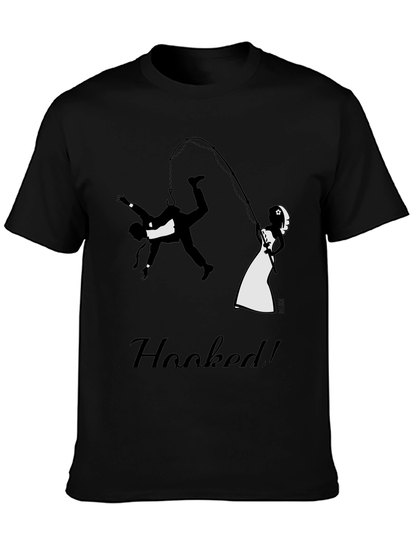 Hooked Groom Graphic Tee - Funny Wedding T-Shirt