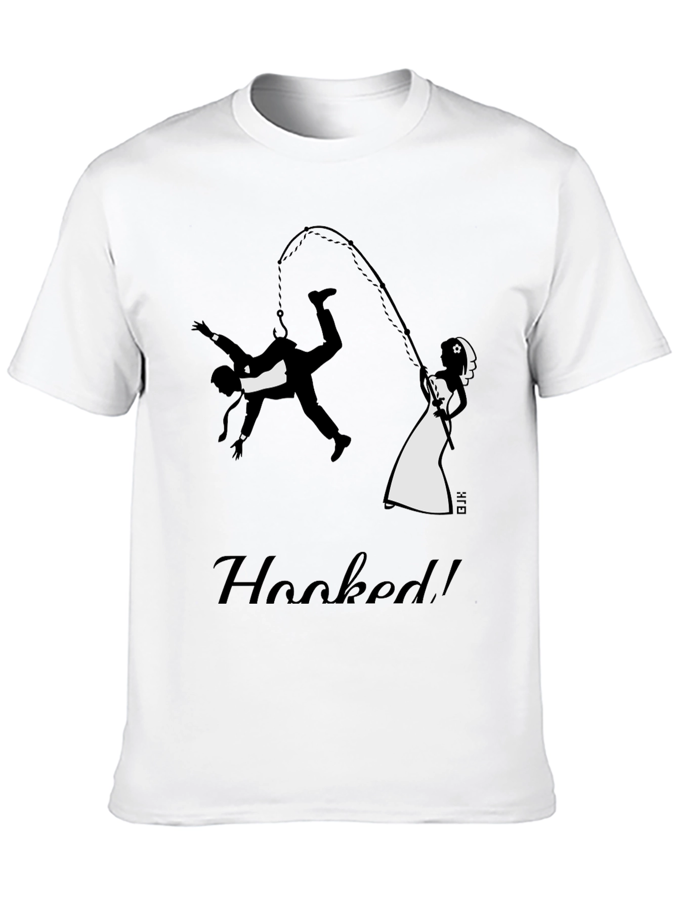 Hooked Groom Graphic Tee - Funny Wedding T-Shirt