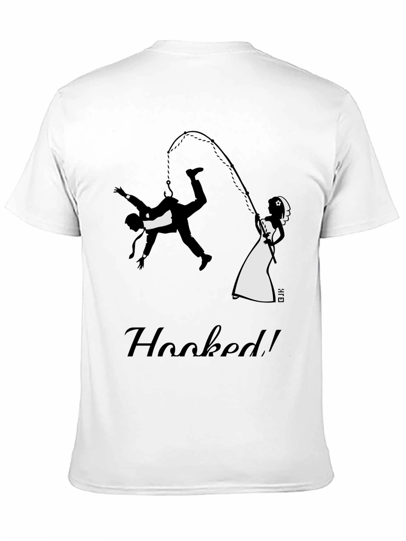 Hooked Groom Graphic Tee - Funny Wedding T-Shirt