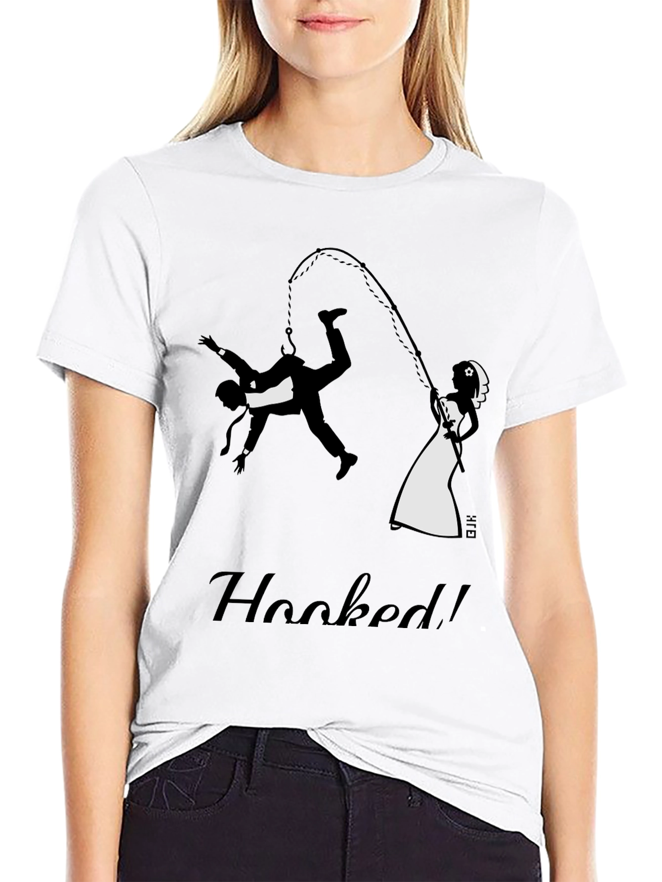 Hooked Groom Graphic Tee - Funny Wedding T-Shirt