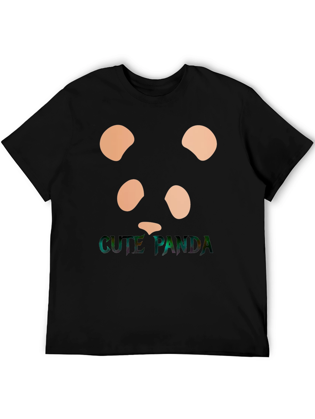 Cute Panda Graphic Tee - Stylish Black T-Shirt