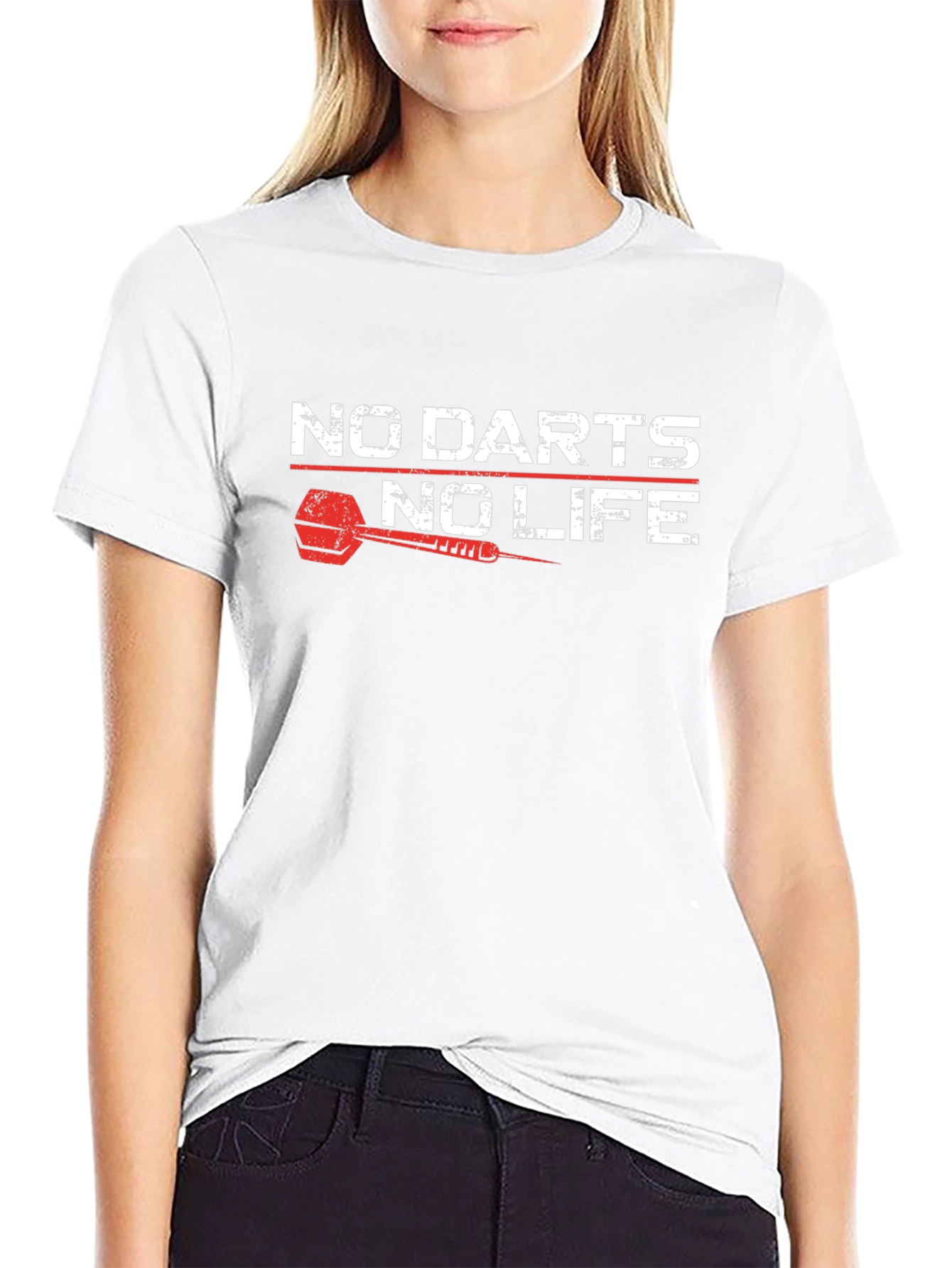 No Darts No Life Black T-Shirt