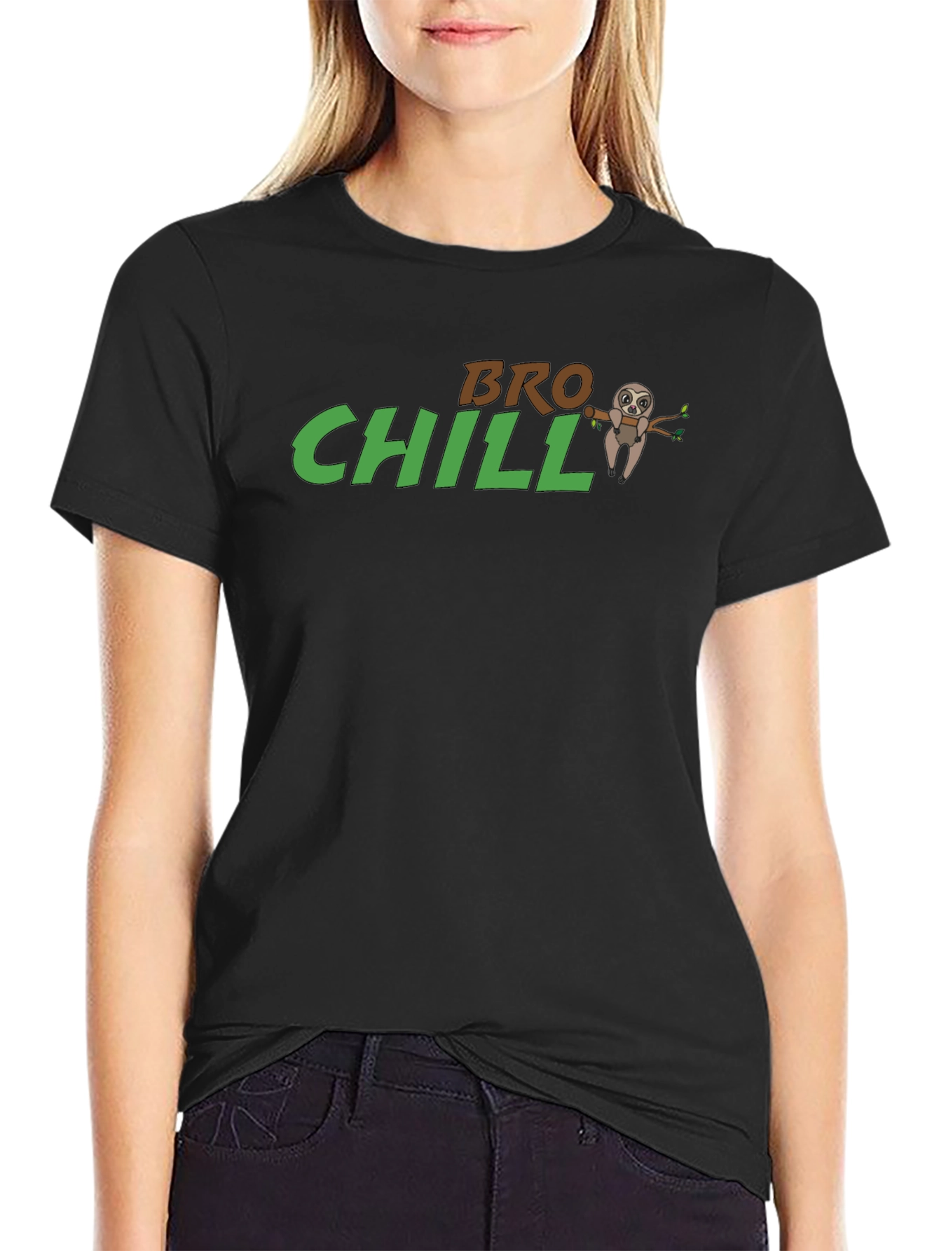 Bro Chill Sloth T-Shirt - Relaxed Casual Wear