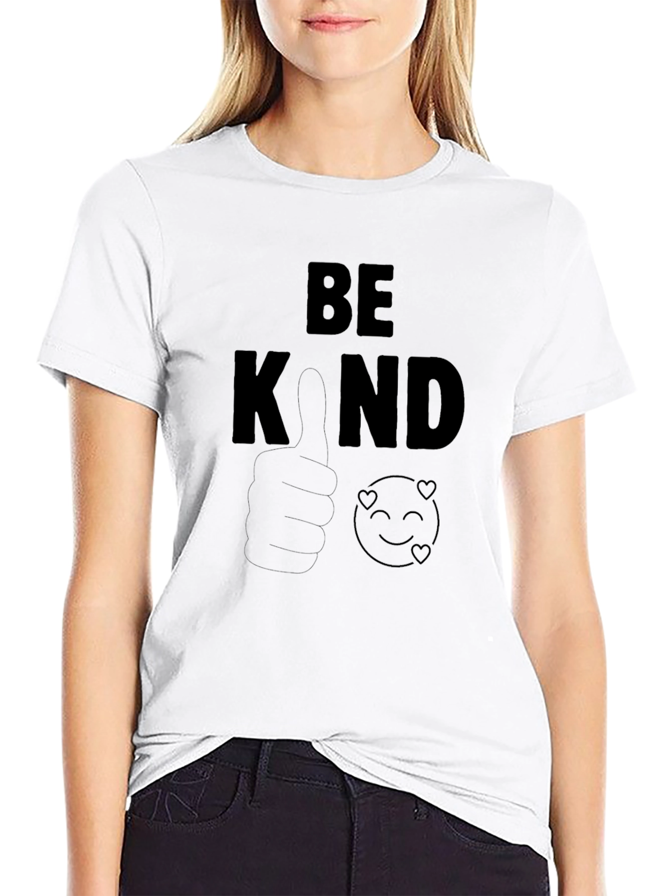 Be Kind Graphic Tee - Soft Cotton Blend
