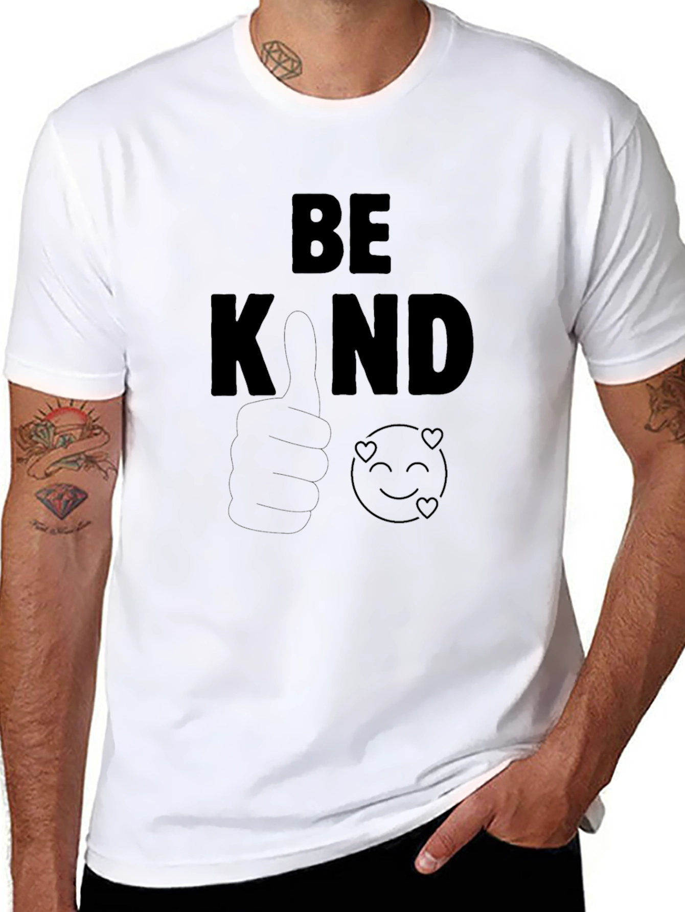 Be Kind Graphic Tee - Soft Cotton Blend