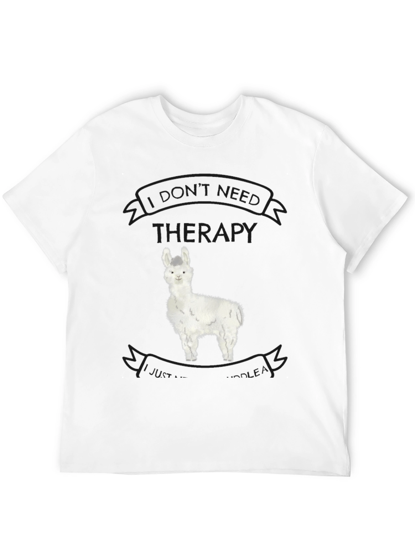 Alpaca Therapy T-Shirt - Funny Llama Graphic Tee