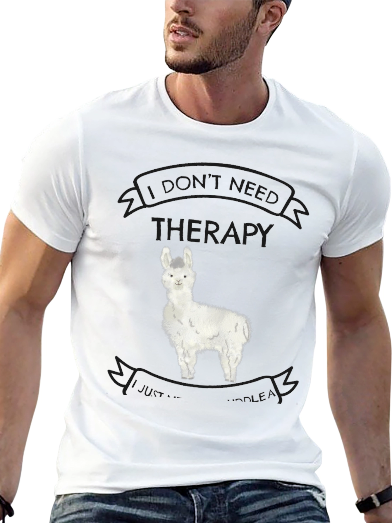 Alpaca Therapy T-Shirt - Funny Llama Graphic Tee
