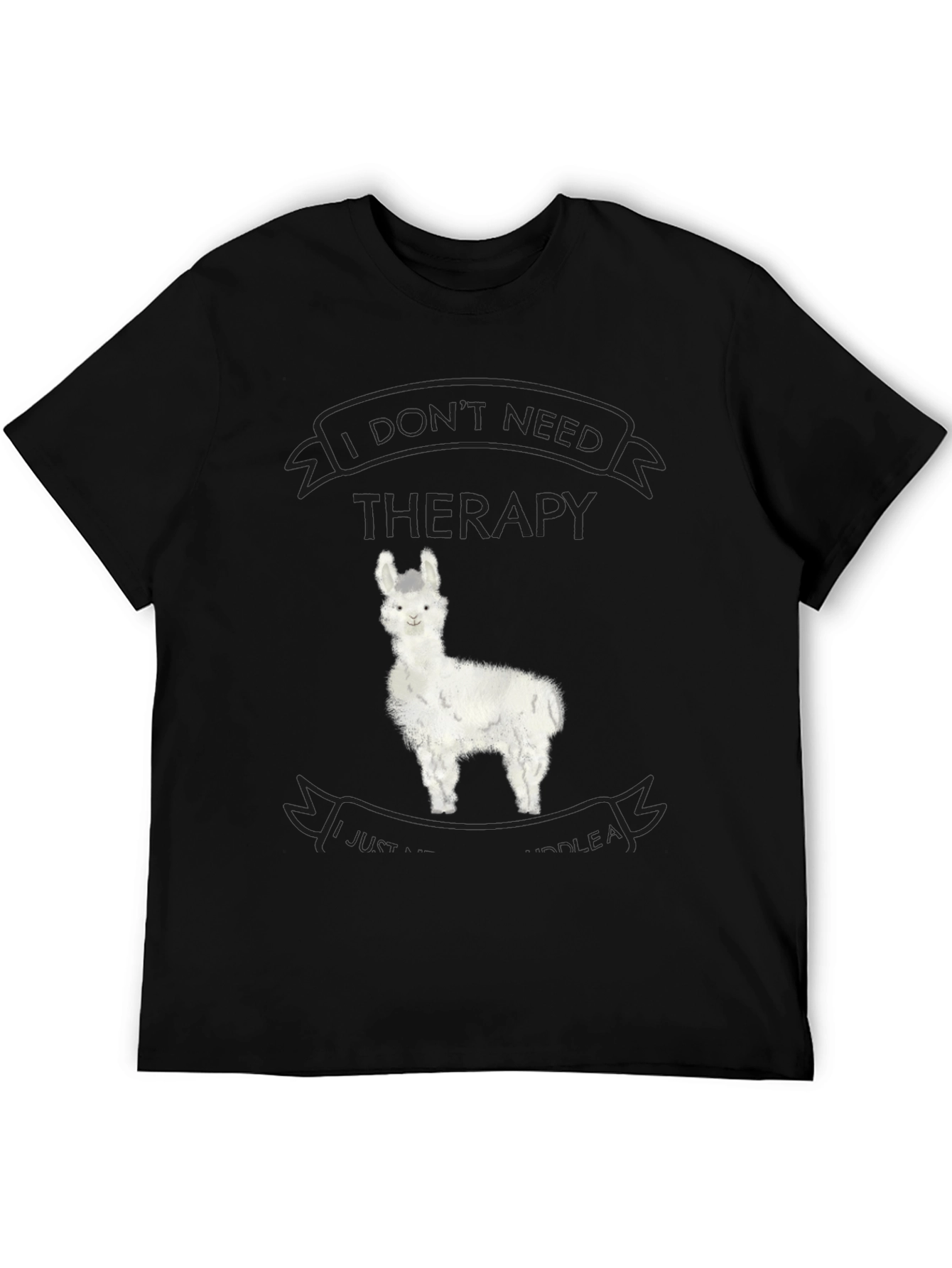 Alpaca Therapy T-Shirt - Funny Llama Graphic Tee