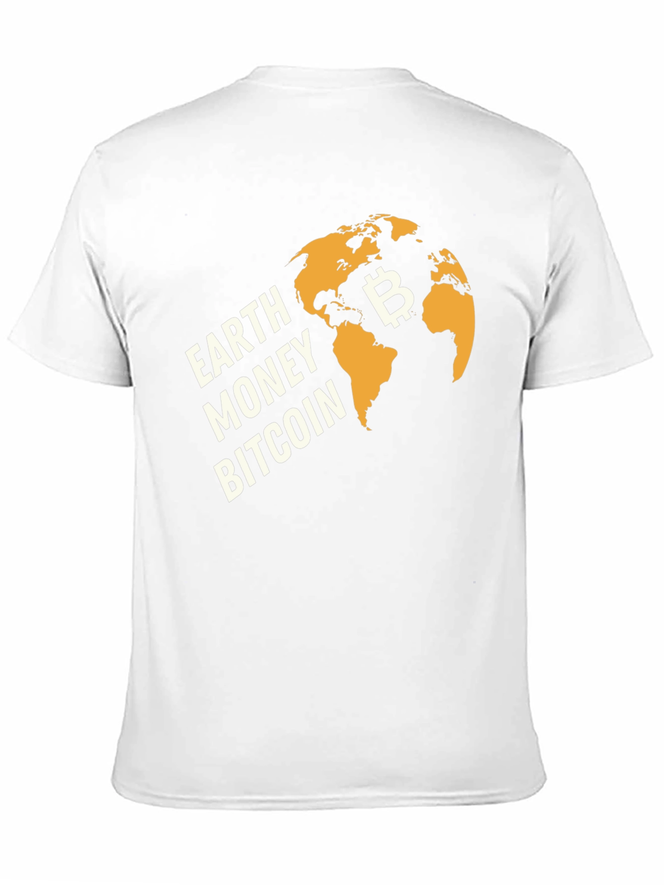 Earth Money Bitcoin Graphic T-Shirt