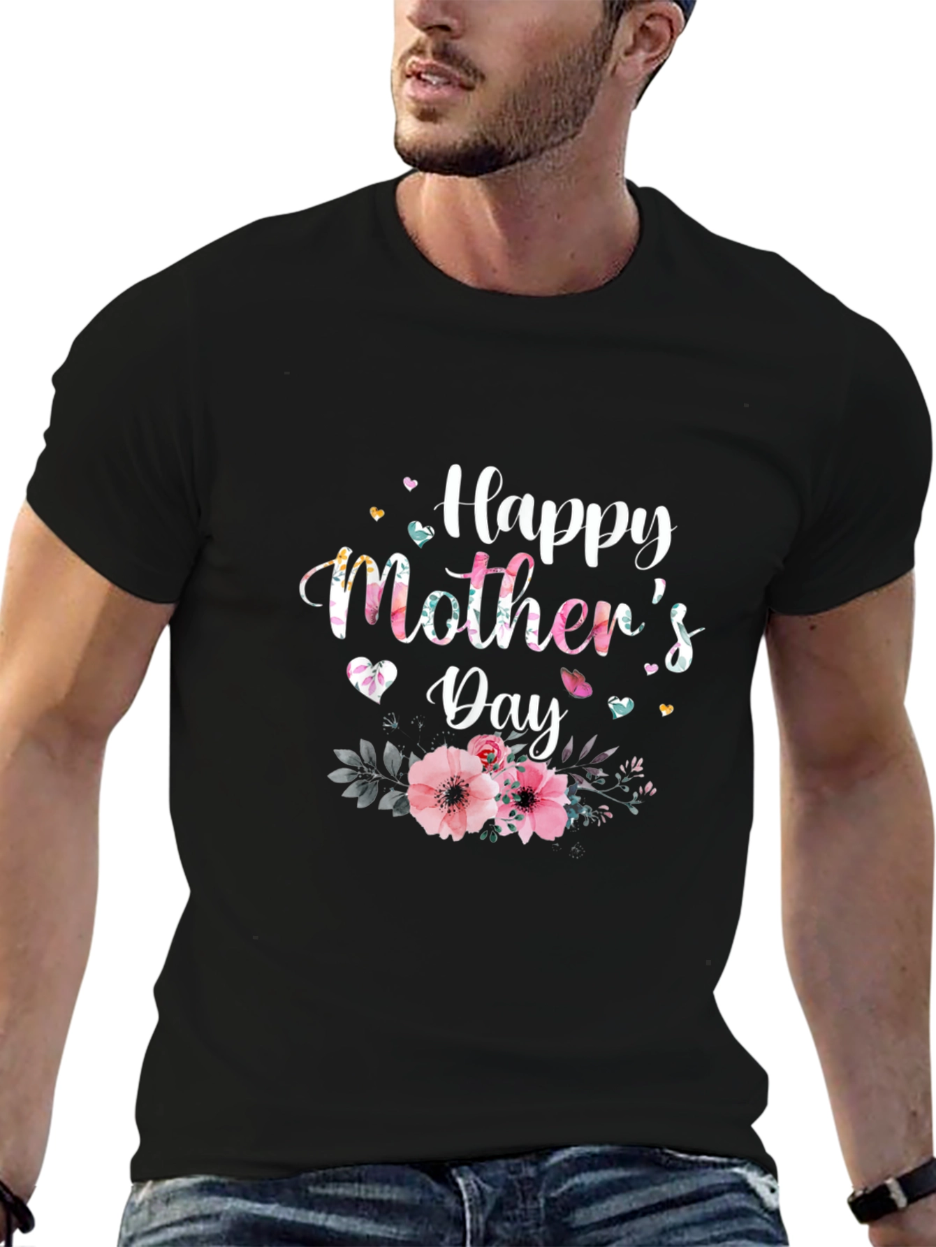 Happy Mothers Day Floral T-Shirt