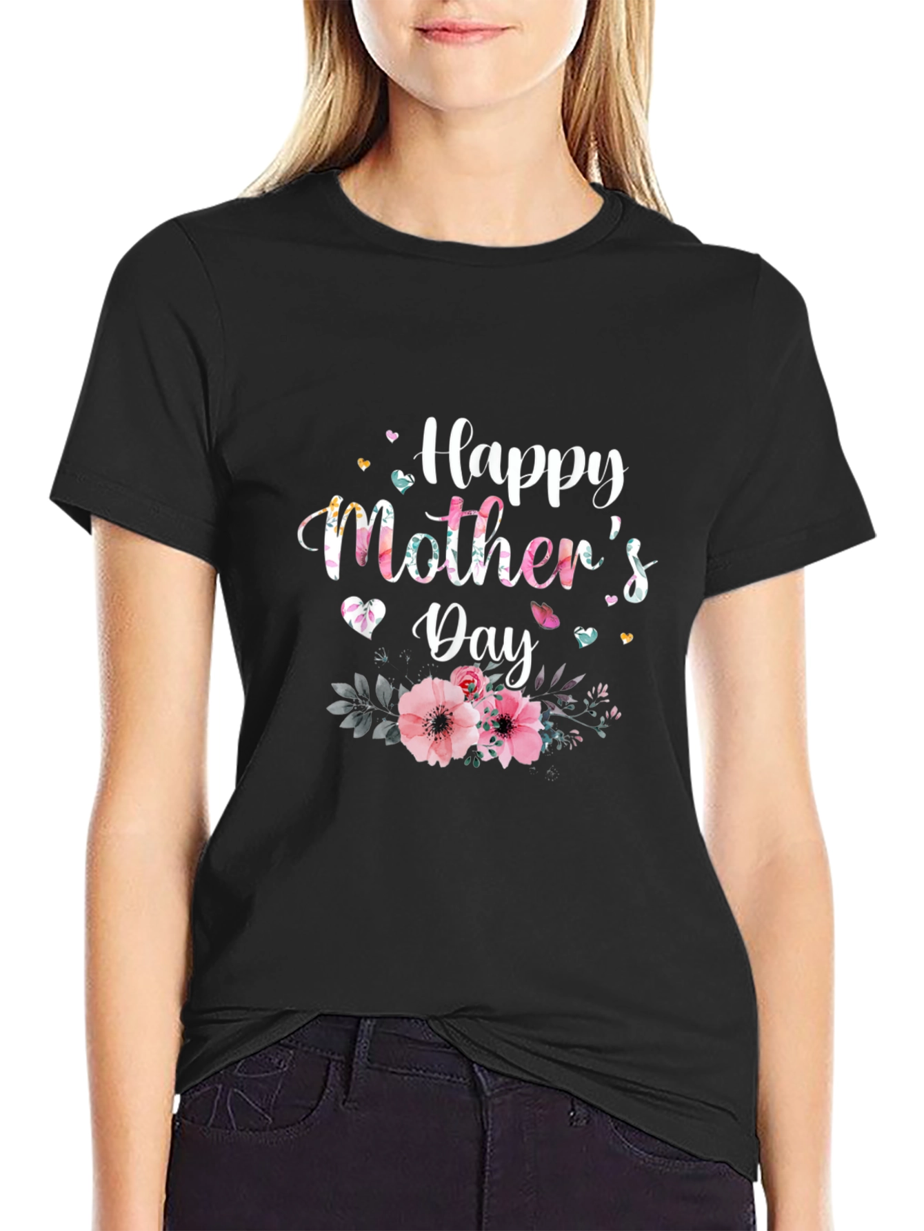 Happy Mothers Day Floral T-Shirt