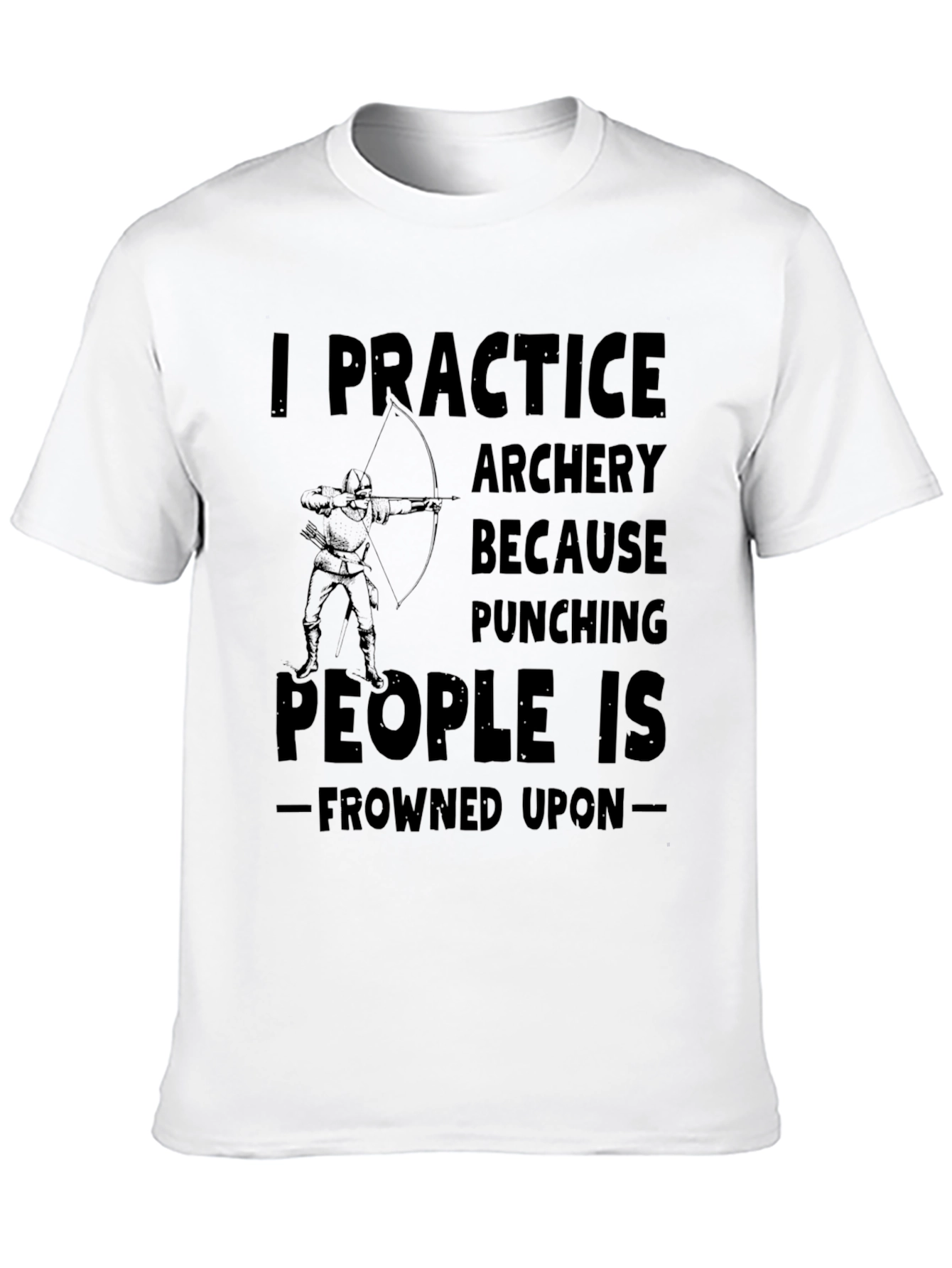 Archery Practice Tee - Punching Frowned Upon