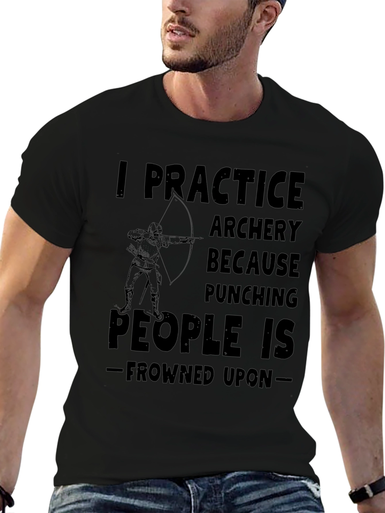 Archery Practice Tee - Punching Frowned Upon