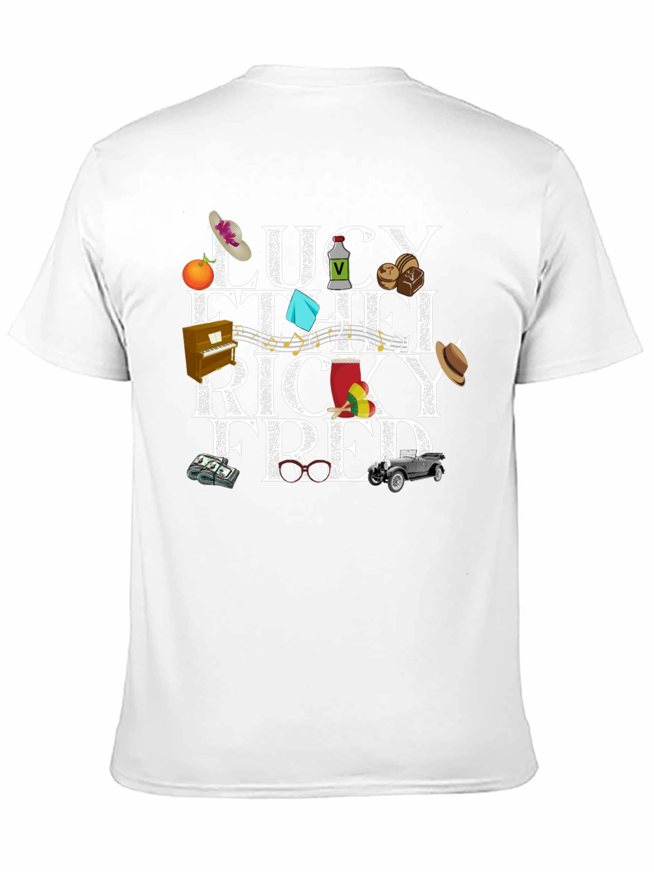 I Love Lucy Characters Graphic T-Shirt