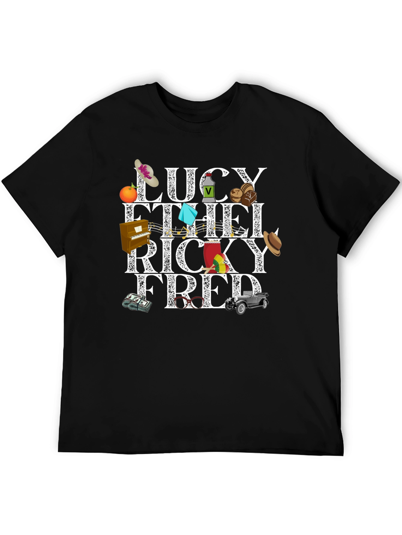 I Love Lucy Characters Graphic T-Shirt