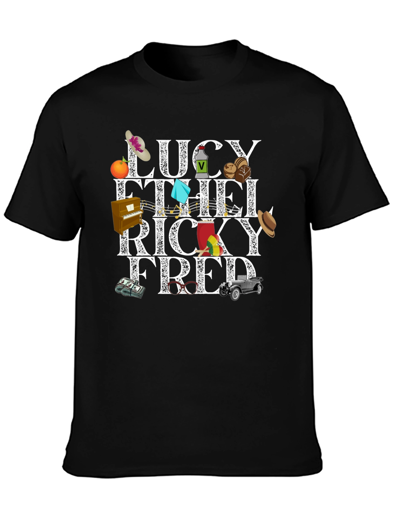 I Love Lucy Characters Graphic T-Shirt