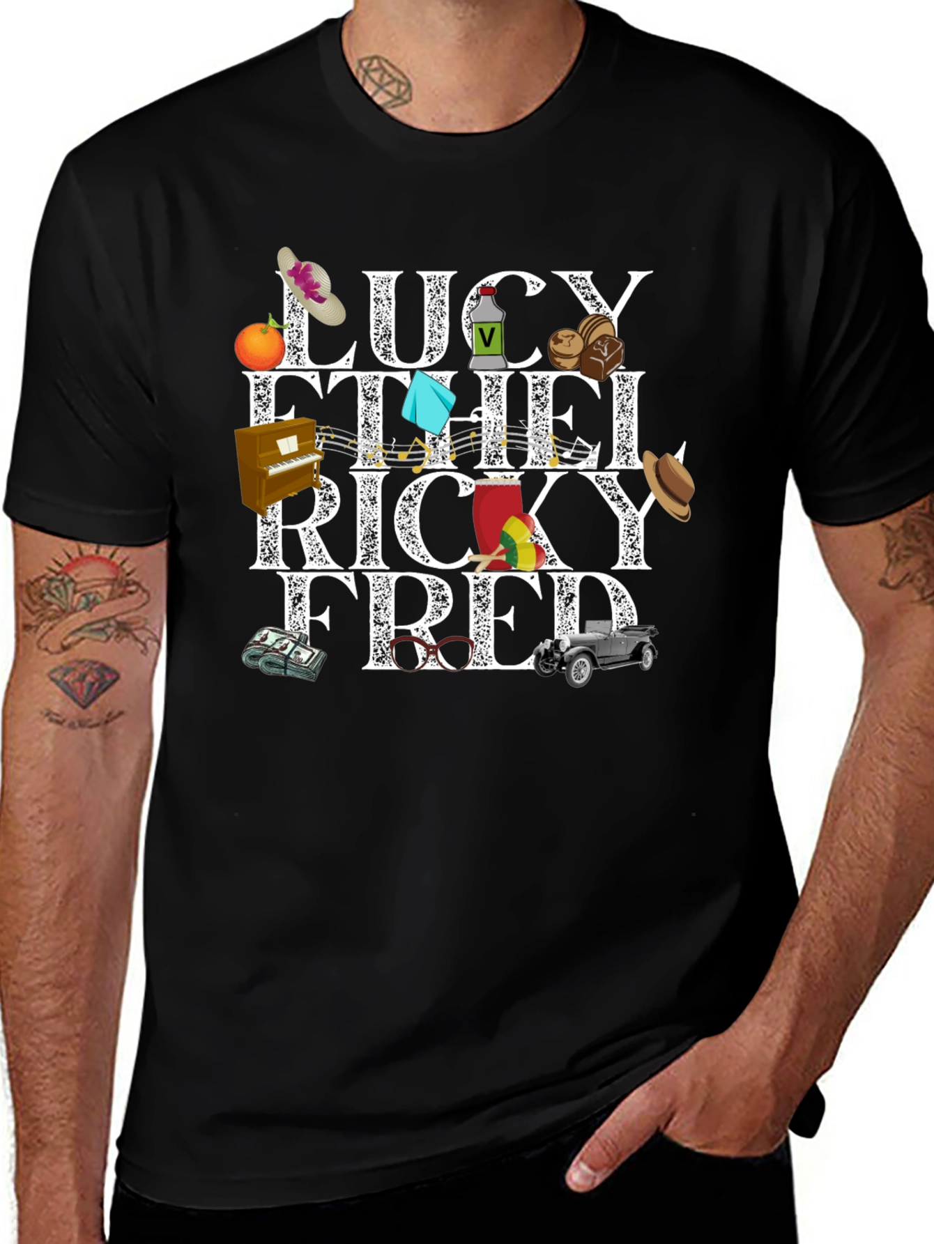 I Love Lucy Characters Graphic T-Shirt