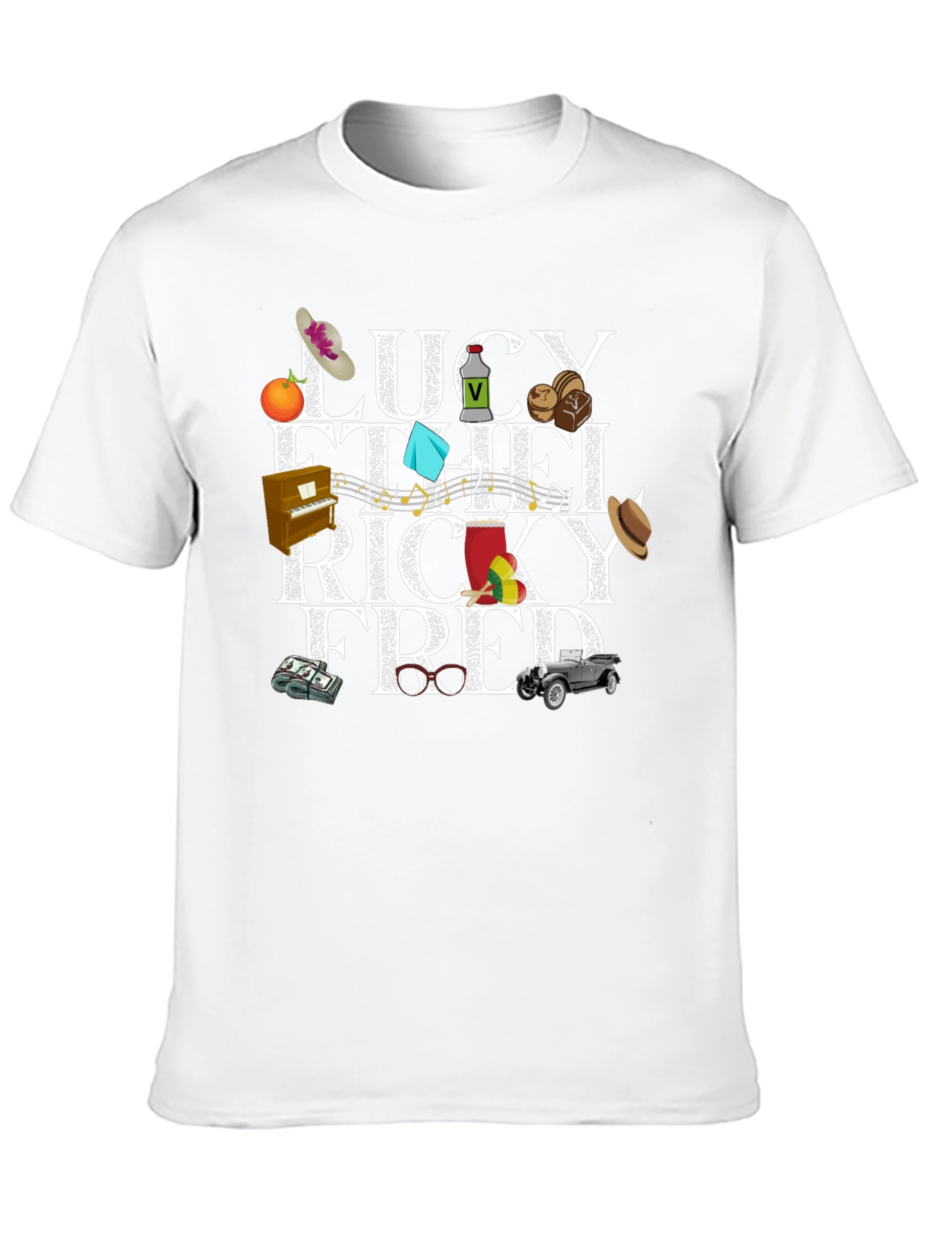 I Love Lucy Characters Graphic T-Shirt