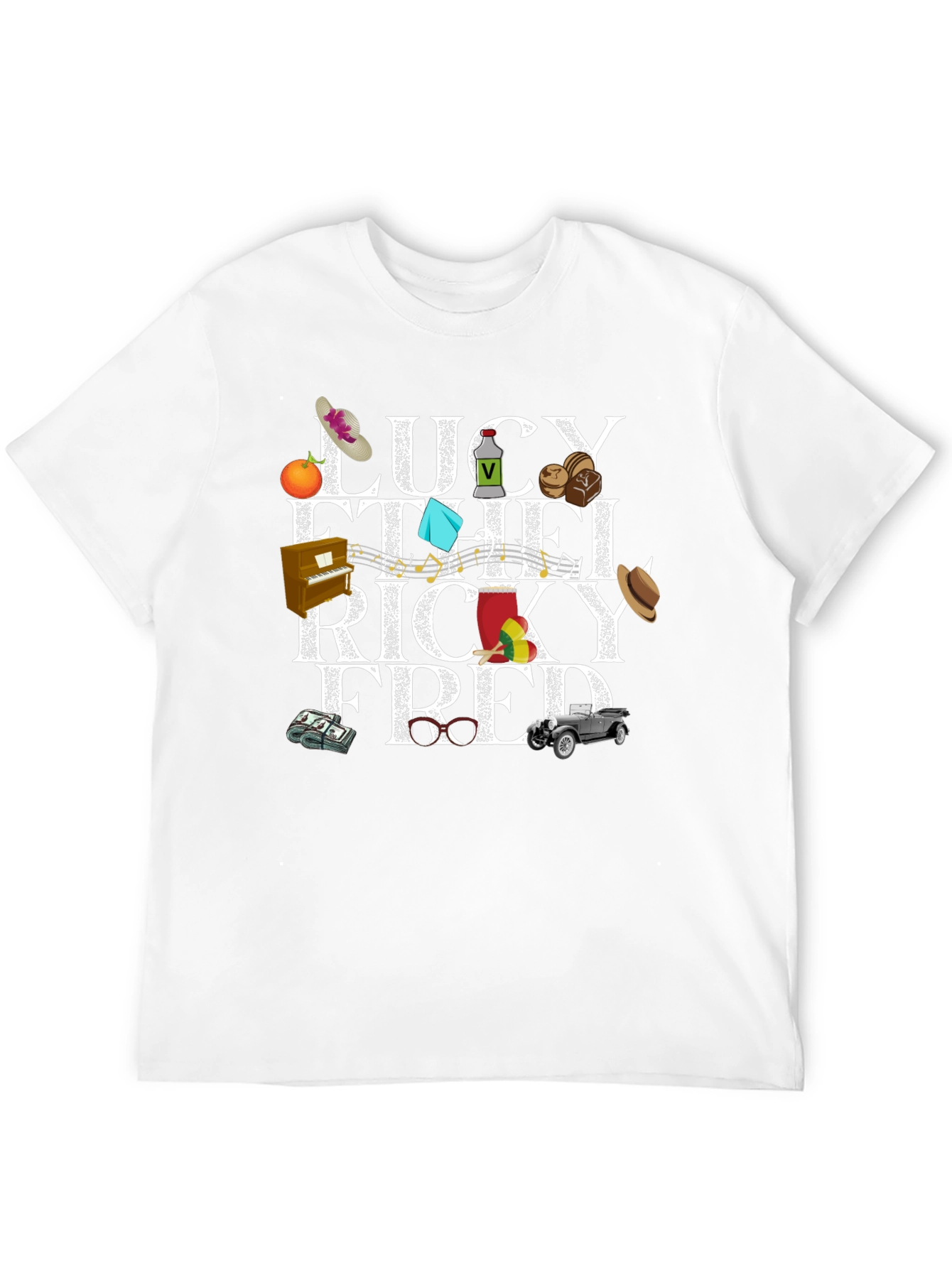 I Love Lucy Characters Graphic T-Shirt