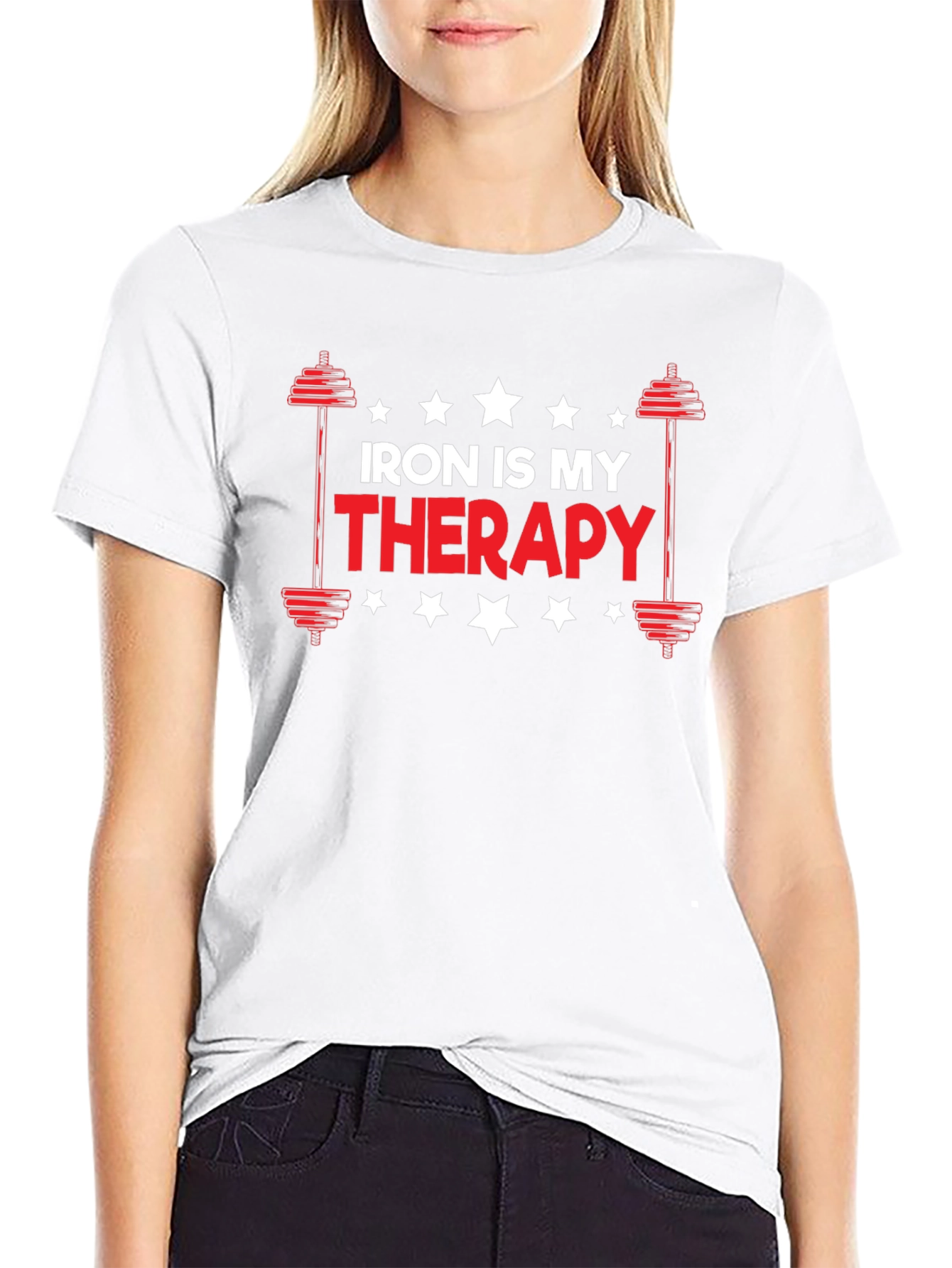 Iron is My Therapy Gym Workout T-Shirt