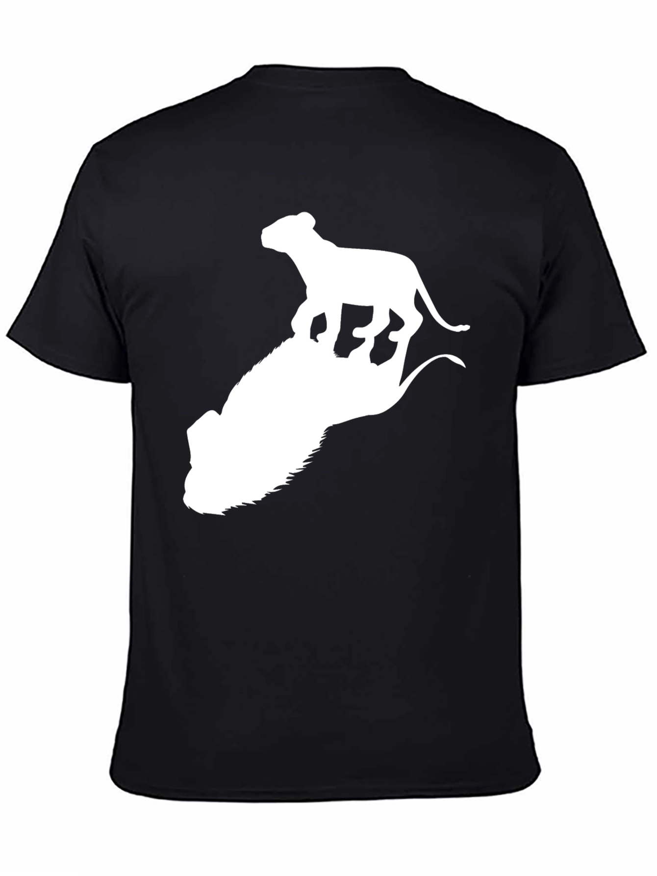 Lion King Black T-Shirt - Simba on Pride Rock