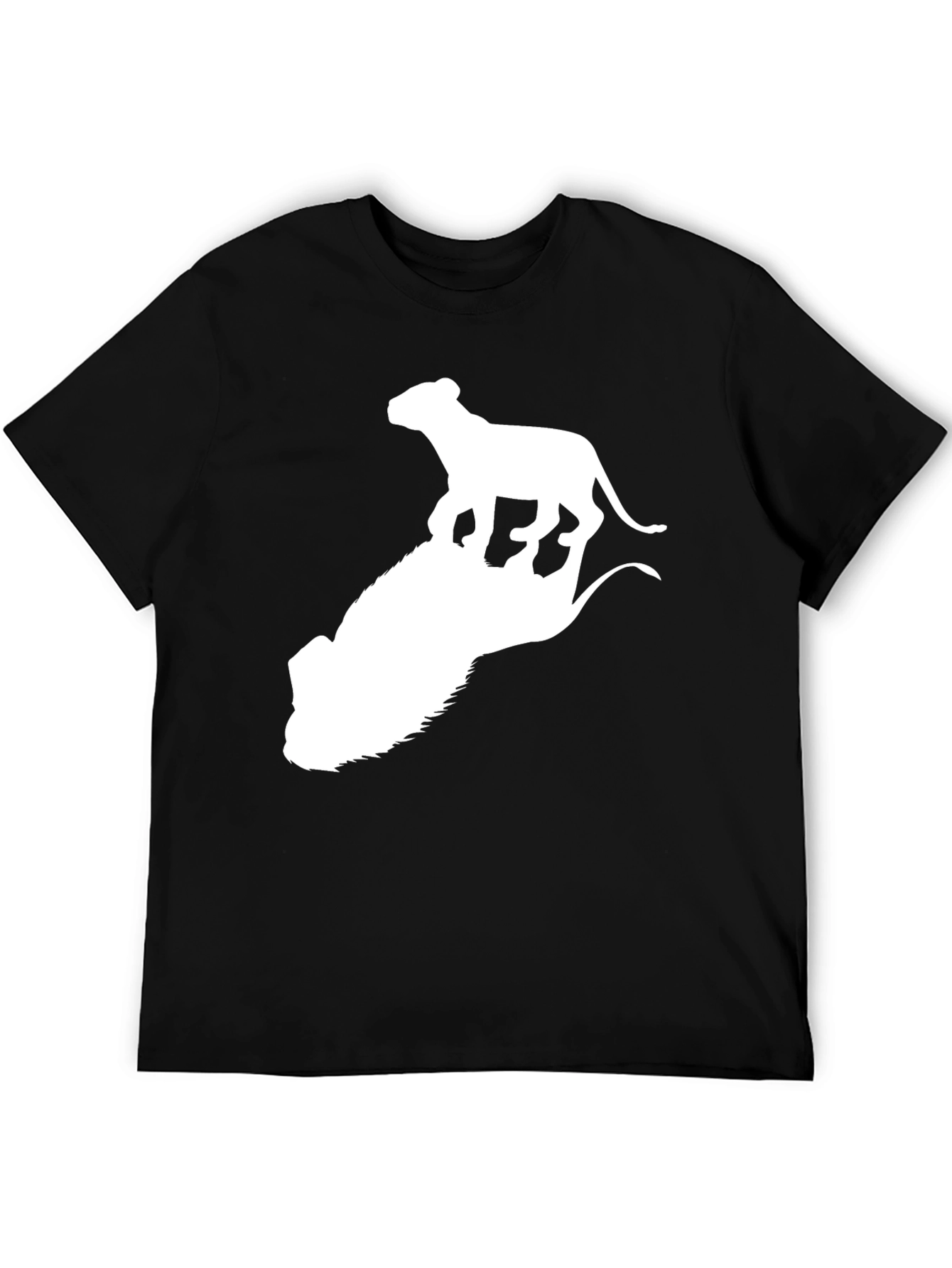 Lion King Black T-Shirt - Simba on Pride Rock