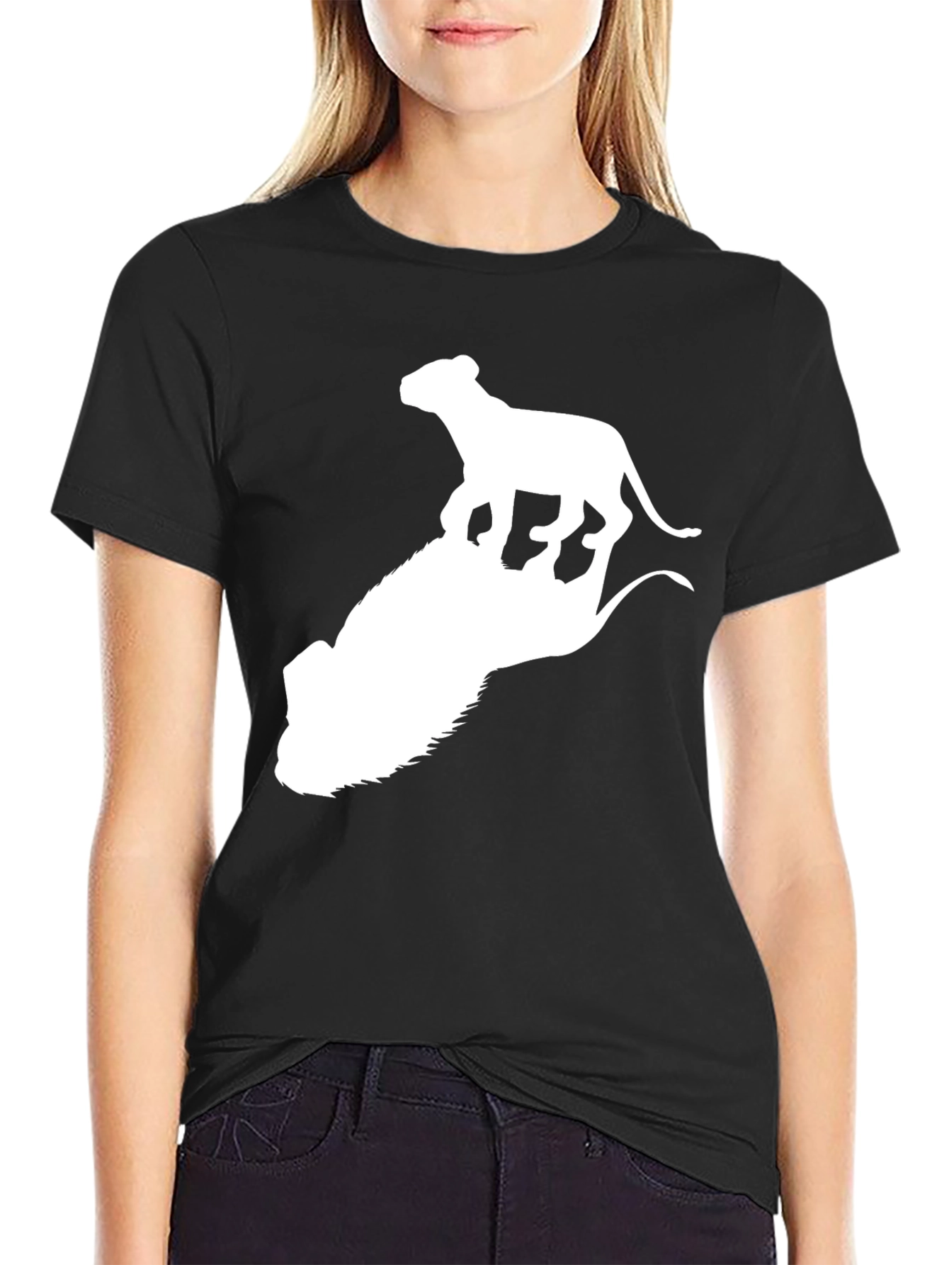 Lion King Black T-Shirt - Simba on Pride Rock