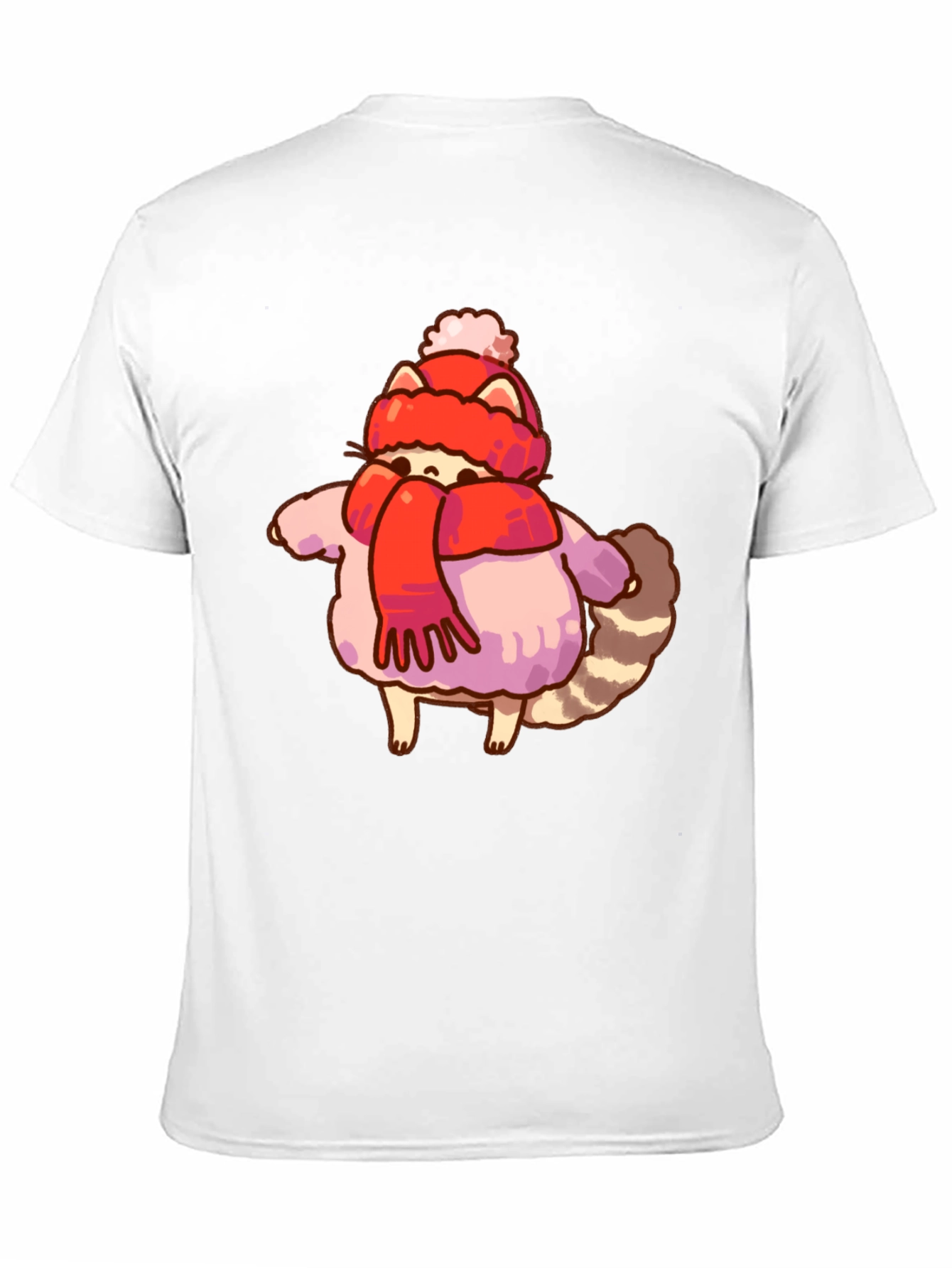 Winter Raccoon Graphic T-Shirt