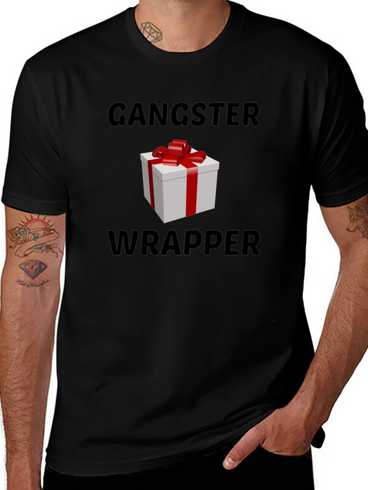 Gangster Wrapper T-Shirt - Holiday Gift Wrapping Crew