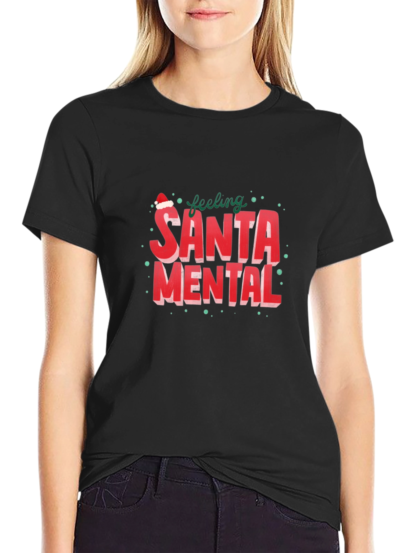 Feeling Santa Mental Graphic Tee